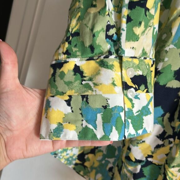 Chico’s No Iron Stretch Floral 3/4 Sleeve Tunic Size 16 - Picture 6 of 7